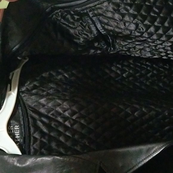 Trucker Leather - Leather Jacket, Size - M, Color - Black - Picture 6 of 13